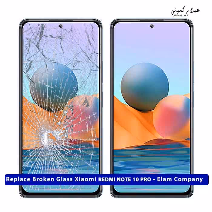 تعویض گلس تاچ ال سی دی شیائومی REDMI NOTE 10 PRO – ضمانتی و بدون ریسک