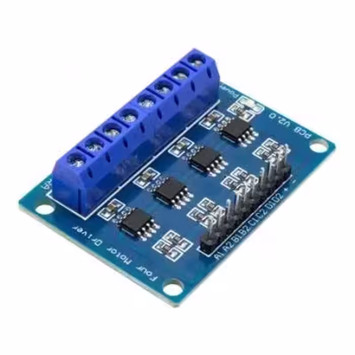 مجموعه 2 عددی ماژول درایور موتور چهار کاناله H-Bridge برای استپ موتور و موتور DC