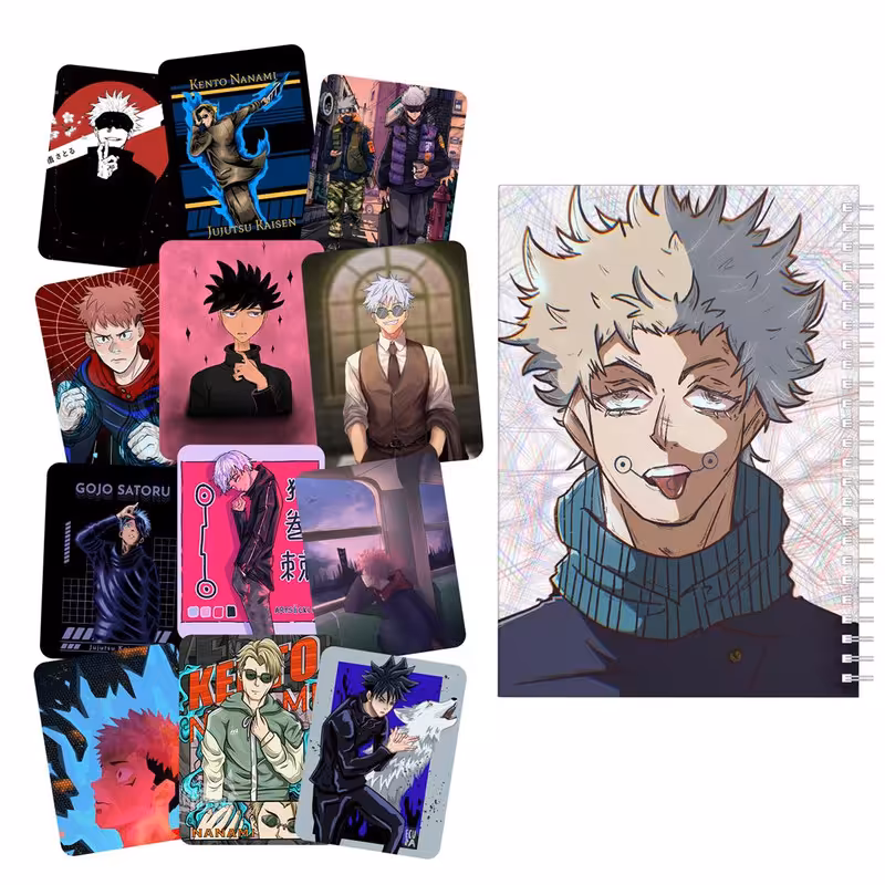 دفتر نقاشی باژیکان طرح انیمه جوجوتسو کایسن کد 20100893 به همراه برچسب مجموعه 12 عددی