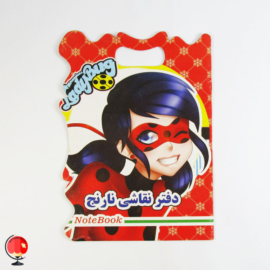 دفتر نقاشی فانتزی طرح دختر کفشدوزکی