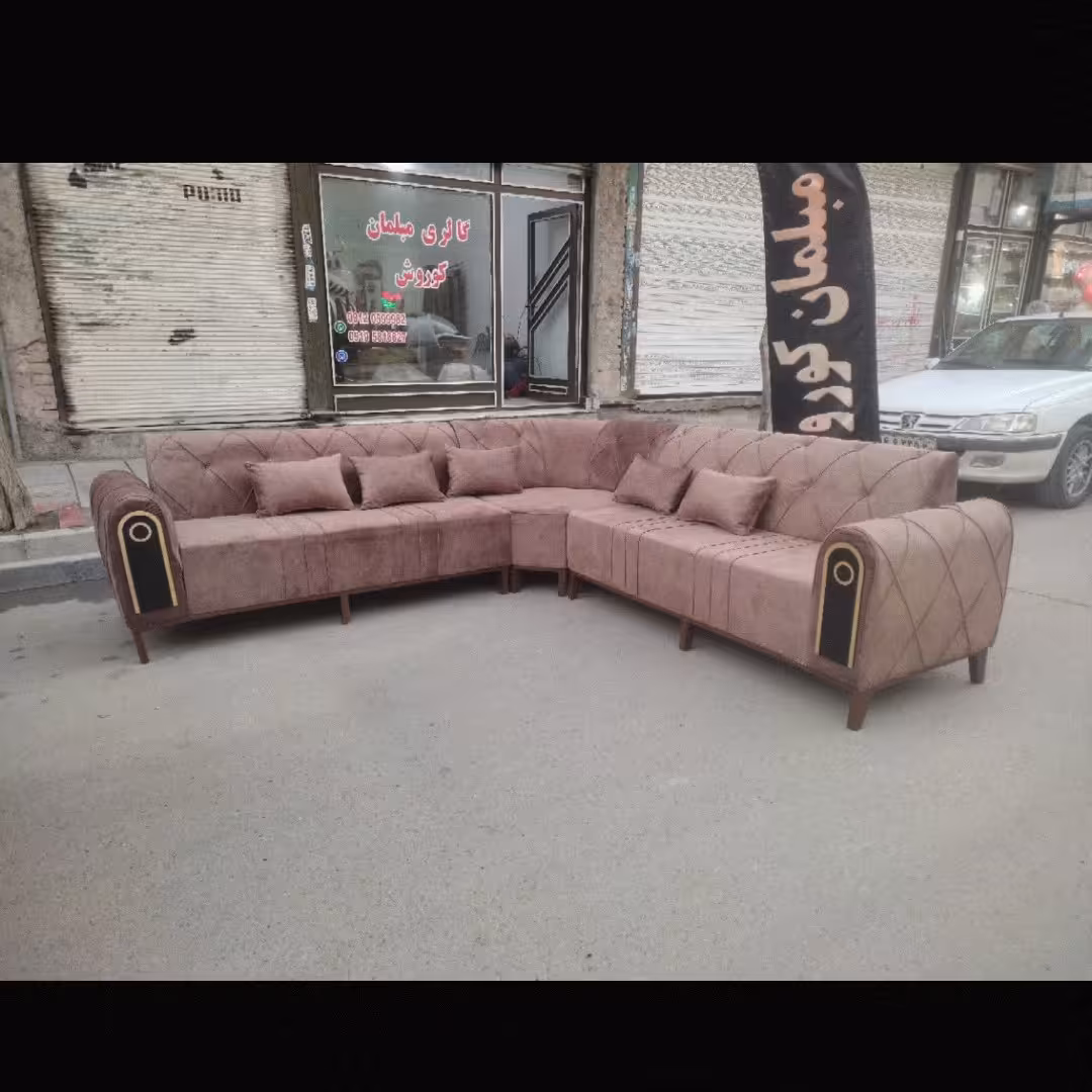 مبلمان نما چوب پایه چوبی 