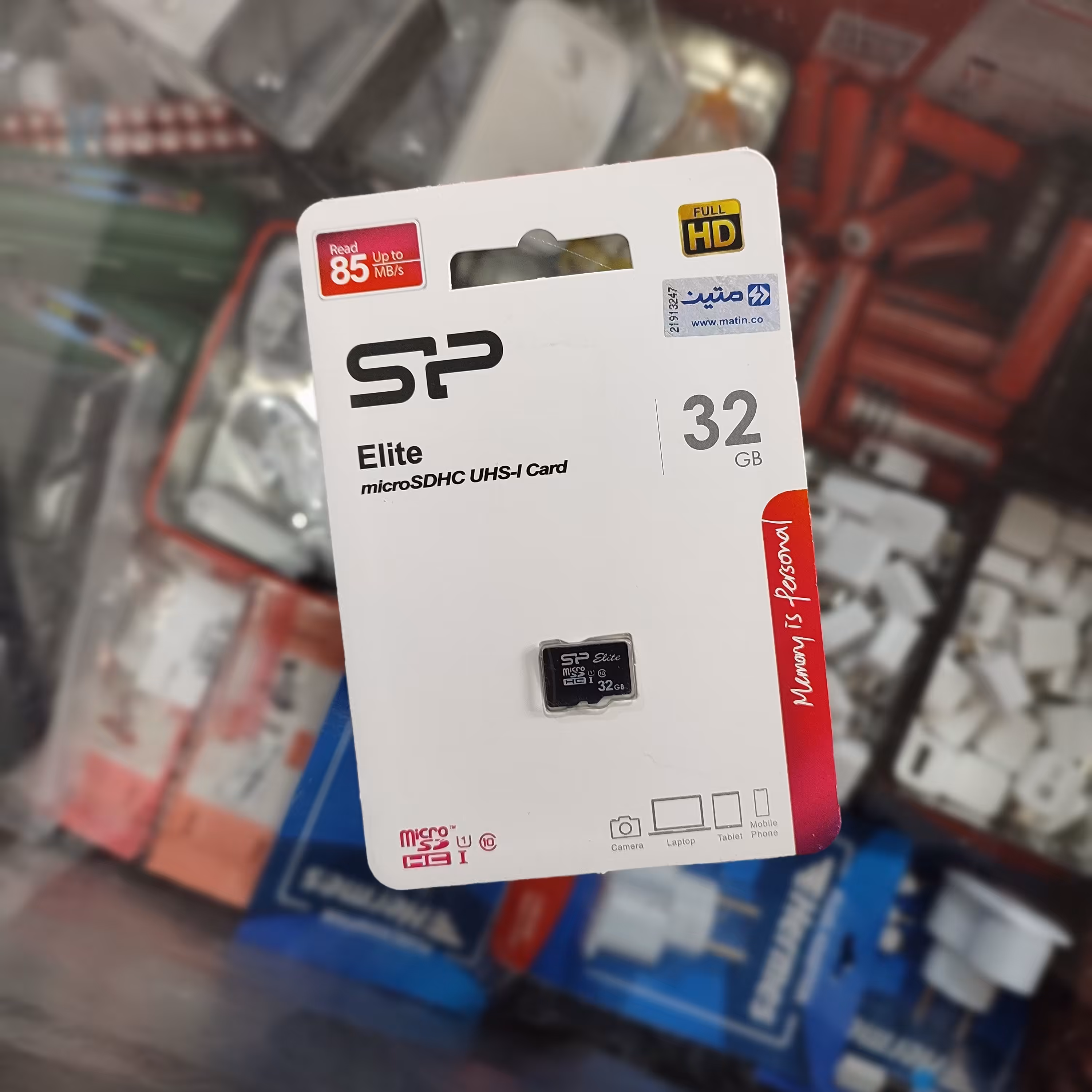 مموری (کارت حافظه) 32 گیگ سیلیکون پاور  همراه با گارانتی مادام العمر