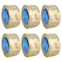 خرید چسب پهن 90 یارد رابو RABO (آبی) با ضخامت 50 میکرون بسته 6 عددی