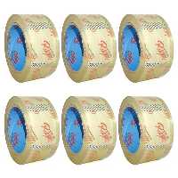 خرید چسب پهن 90 یارد رابو RABO (آبی) با ضخامت 50 میکرون بسته 6 عددی