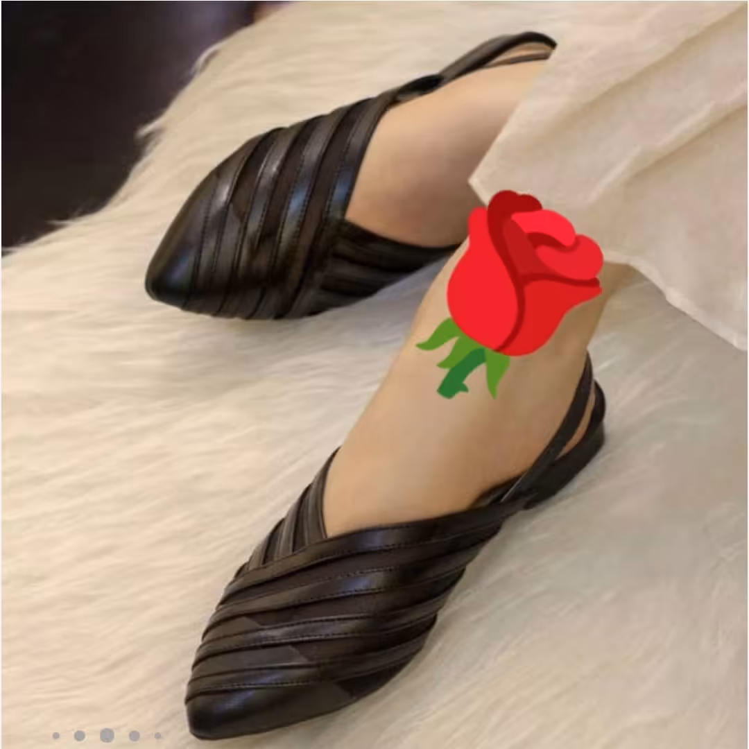صندل زنانه مدل پشت بندی رنگ مشکی (37 تا 43)