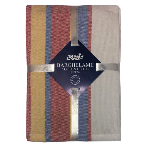 دستمال آشپزخانه برق لامع طرح پانیز مجموعه سه عددی