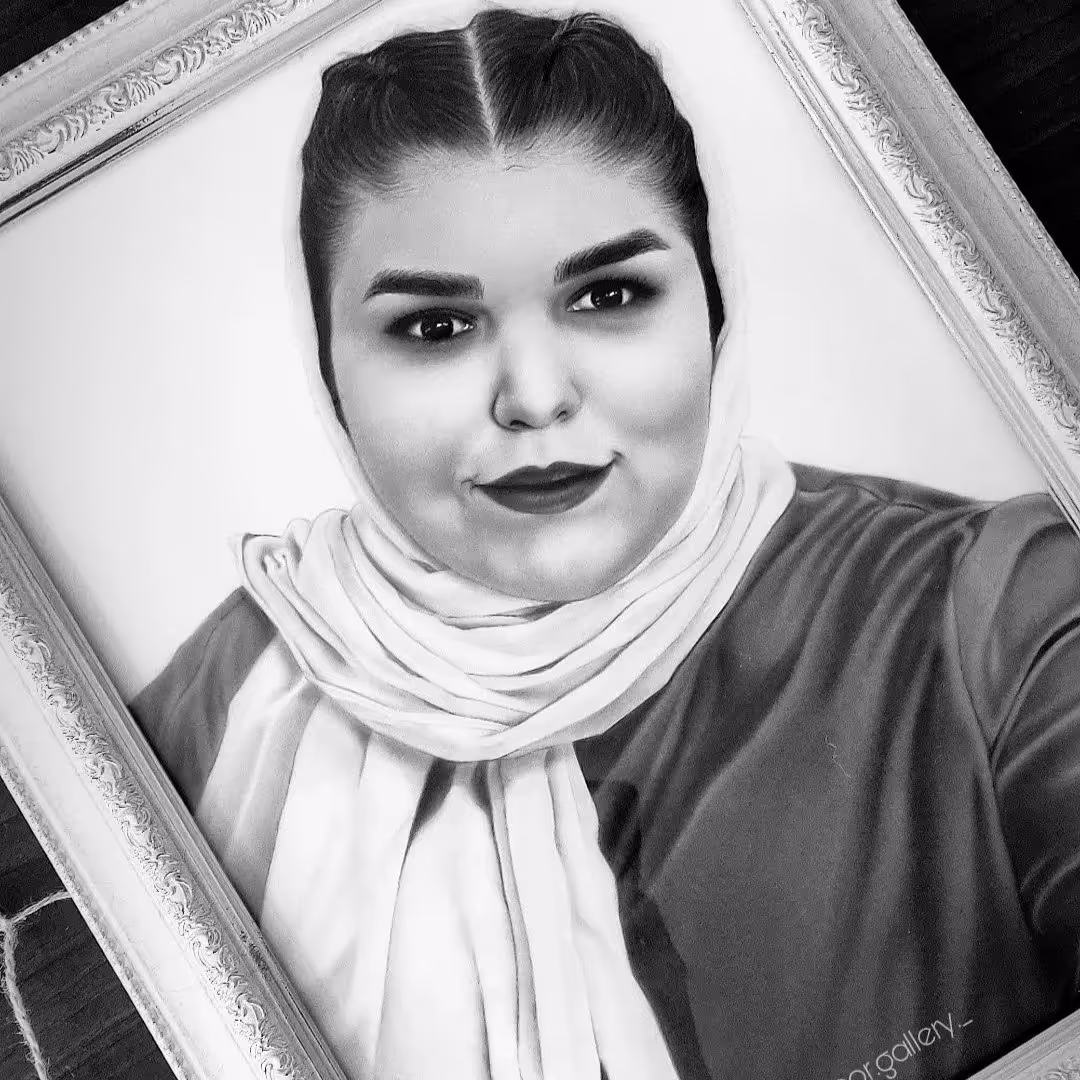 نقاشی سیاه قلم مناسب هدیه تولد