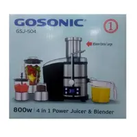 آبمیوه گیری 4 کاره دیجیتال گوسونیک مدل Gosonic GSJ-504 (کد2) 