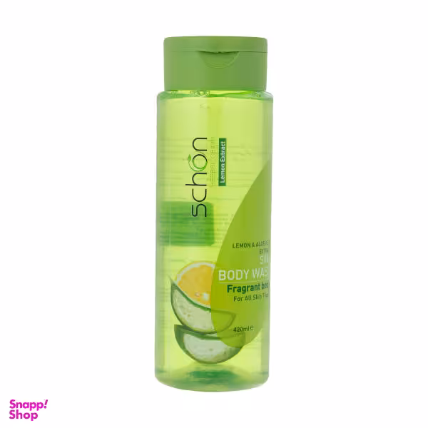 شامپو بدن شون (Schon) مدل Lemon & Aloe Vera حجم 420 میلی‌لیتر