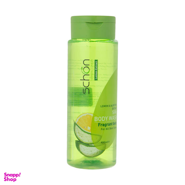 شامپو بدن شون (Schon) مدل Lemon & Aloe Vera حجم 420 میلیلیتر