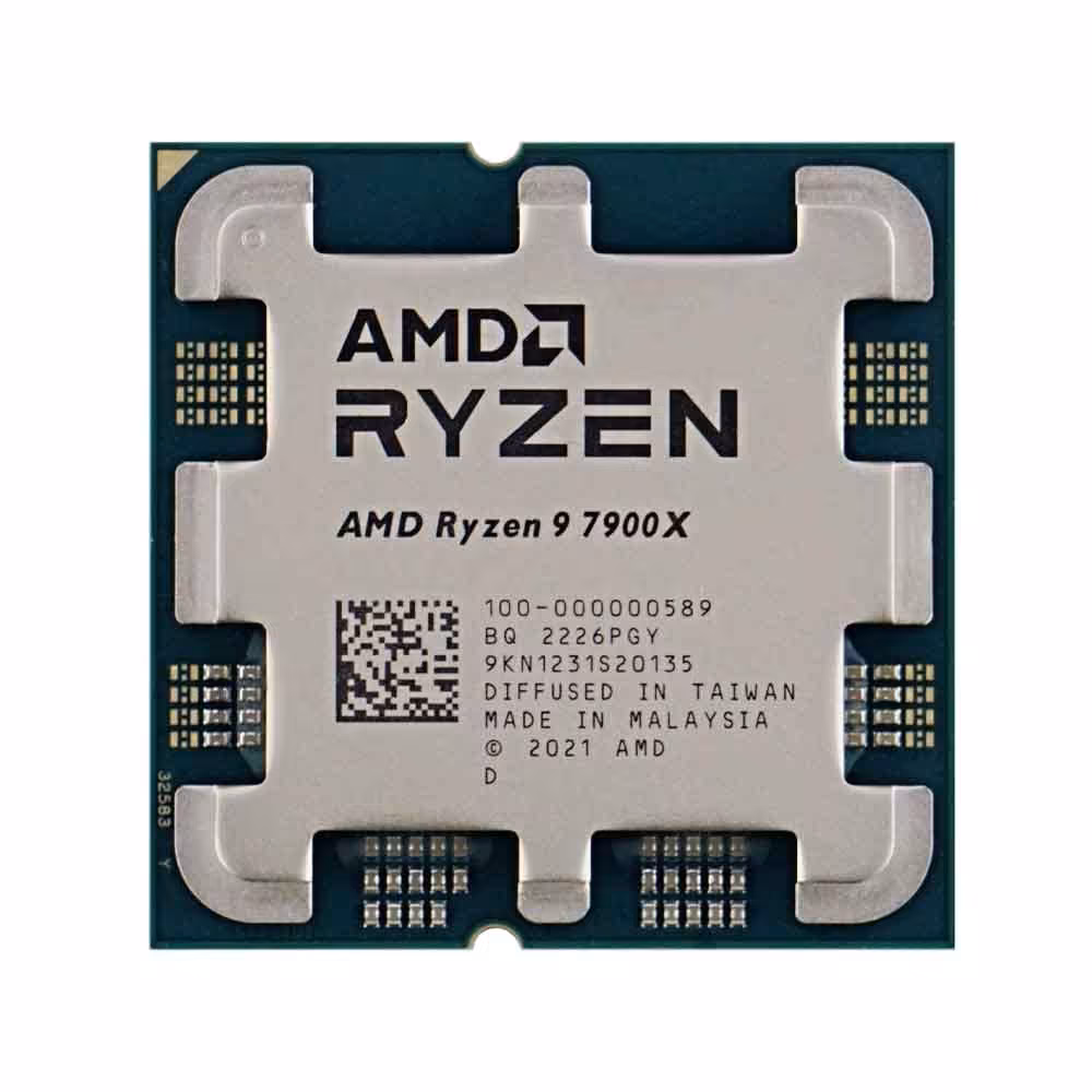 پردازنده ای ام دی AMD Ryzen 9 7900X (4.7GHz to 5.6GHz) TRAY