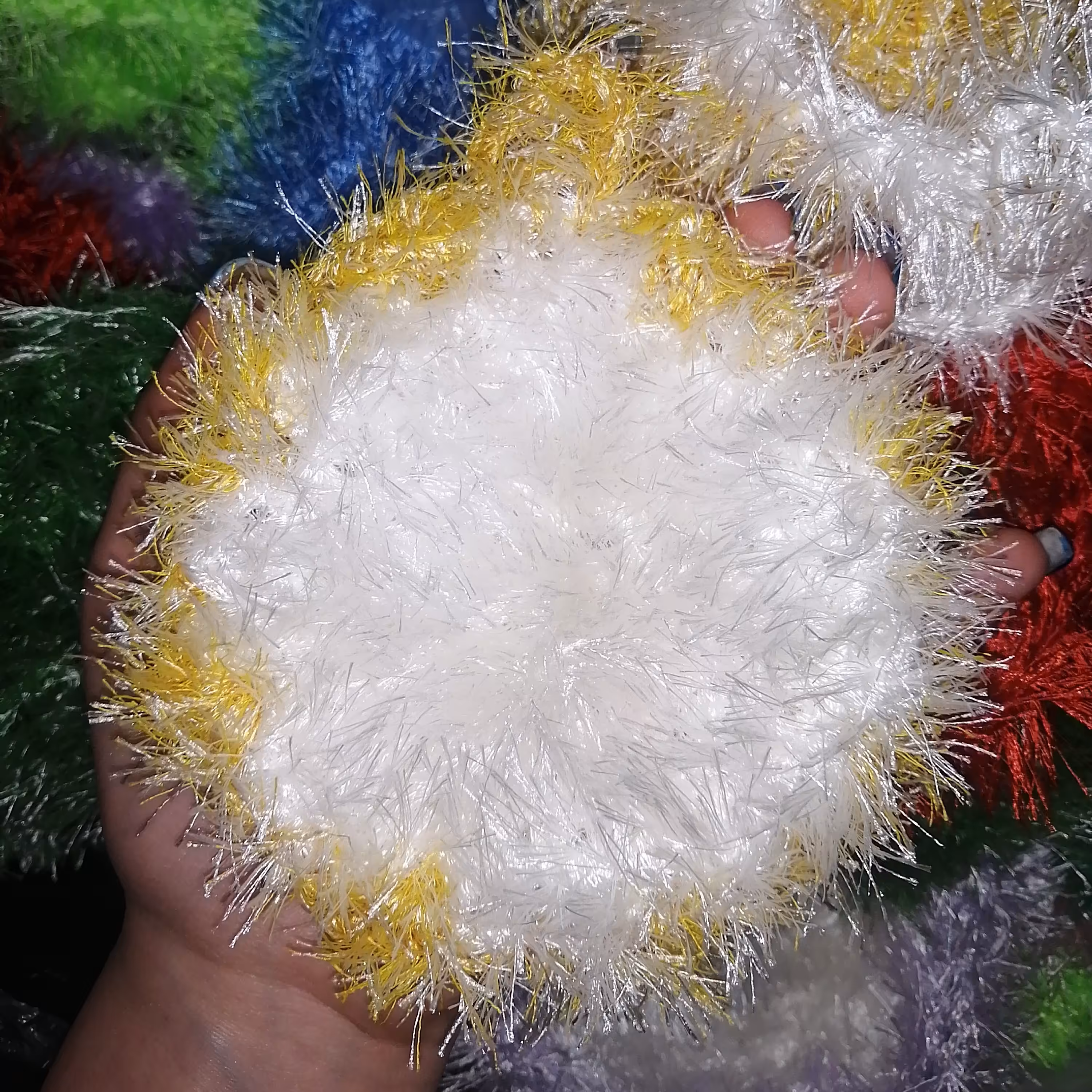 اسکاچ ظرف شویی بافتنی یک لایه سفید زرد 