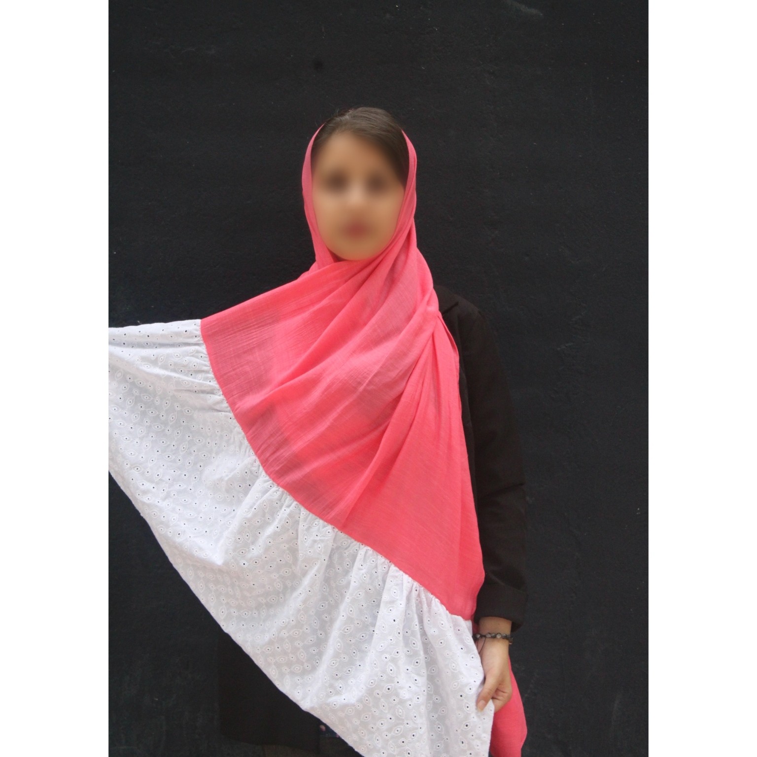 شال لبه خامه دوزی