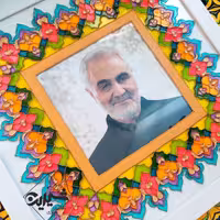 تابلوی ویترای با تصویر سردار