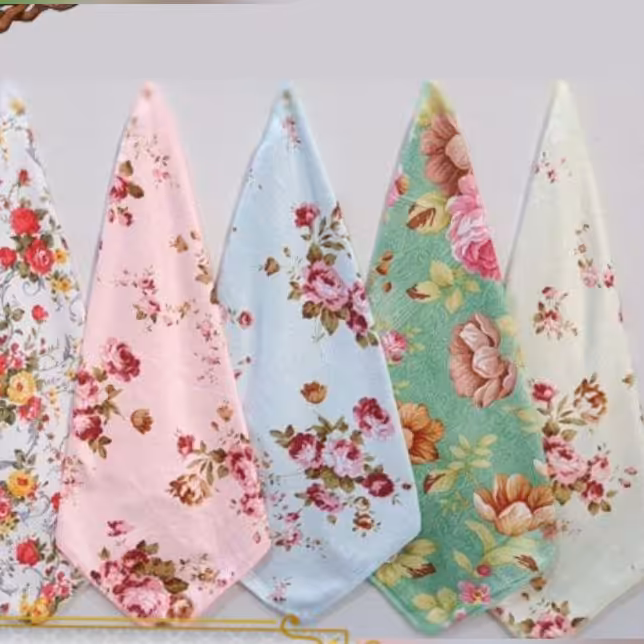 دستمال حوله گلدار