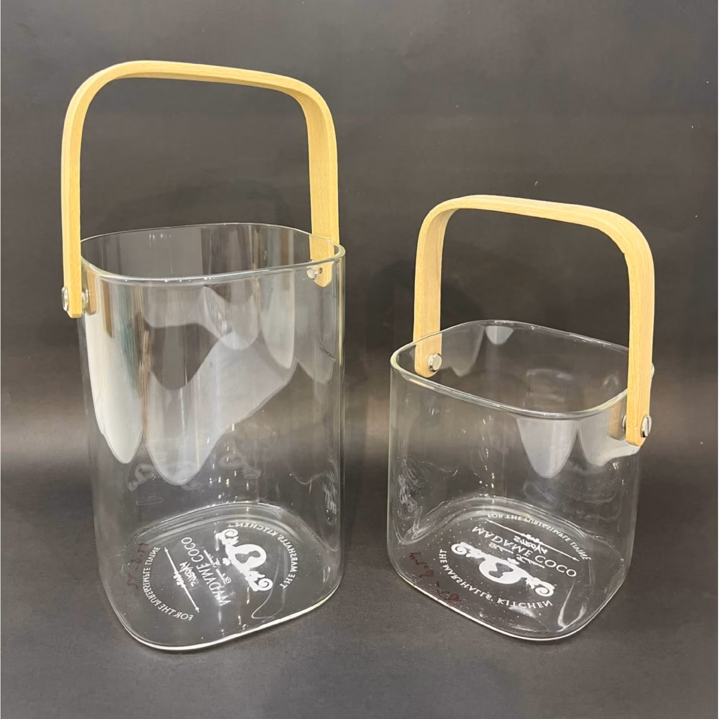 یخدان و ظرف یخ پیرکس مارک مادام کوکو دسته دار سایز بزرگ