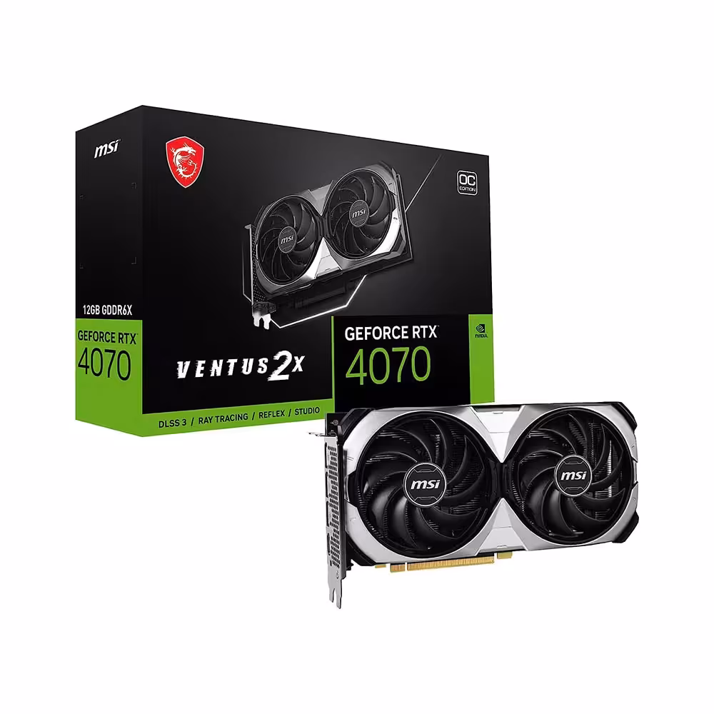 کارت گرافیک ام اس آی مدل GeForce RTX 4070 VENTUS 2X 12G OC