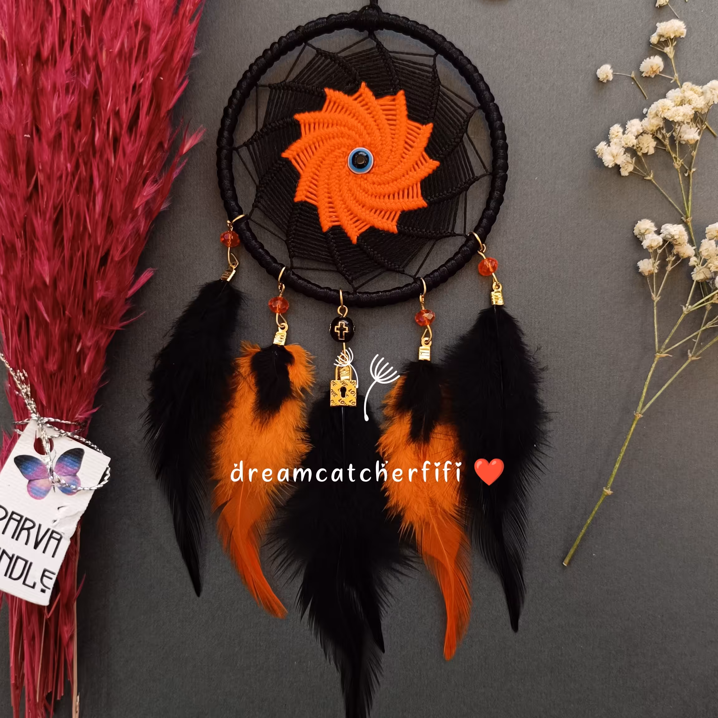 آویز ماشین دریم کچر نارنجی  آتشین 