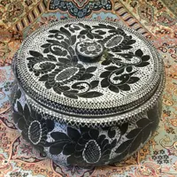 تابه سنگی قلم زنی شده قطر 28 سانت 
