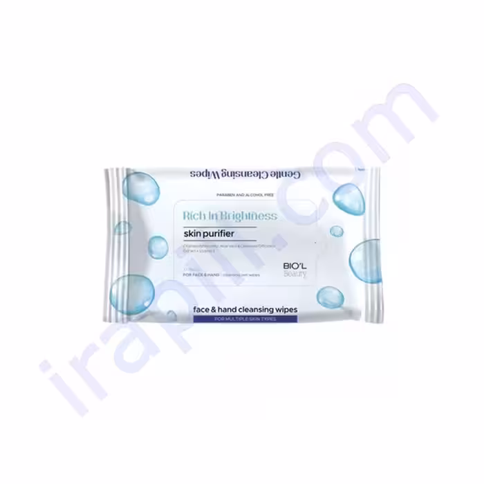 دستمال مرطوب ضد باکتری و روشن کننده دست و صورت بیول 10 عددی