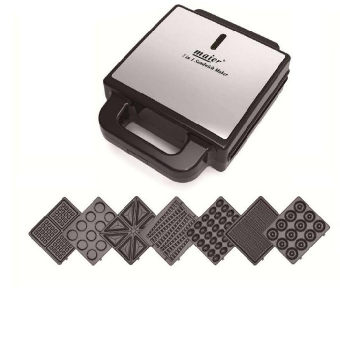 اسنک ساز و ساندویچ ساز سایز بزرگ و 7 کاره مایر مدل MR-3017
دارای سینی های متنوع و کاربردی