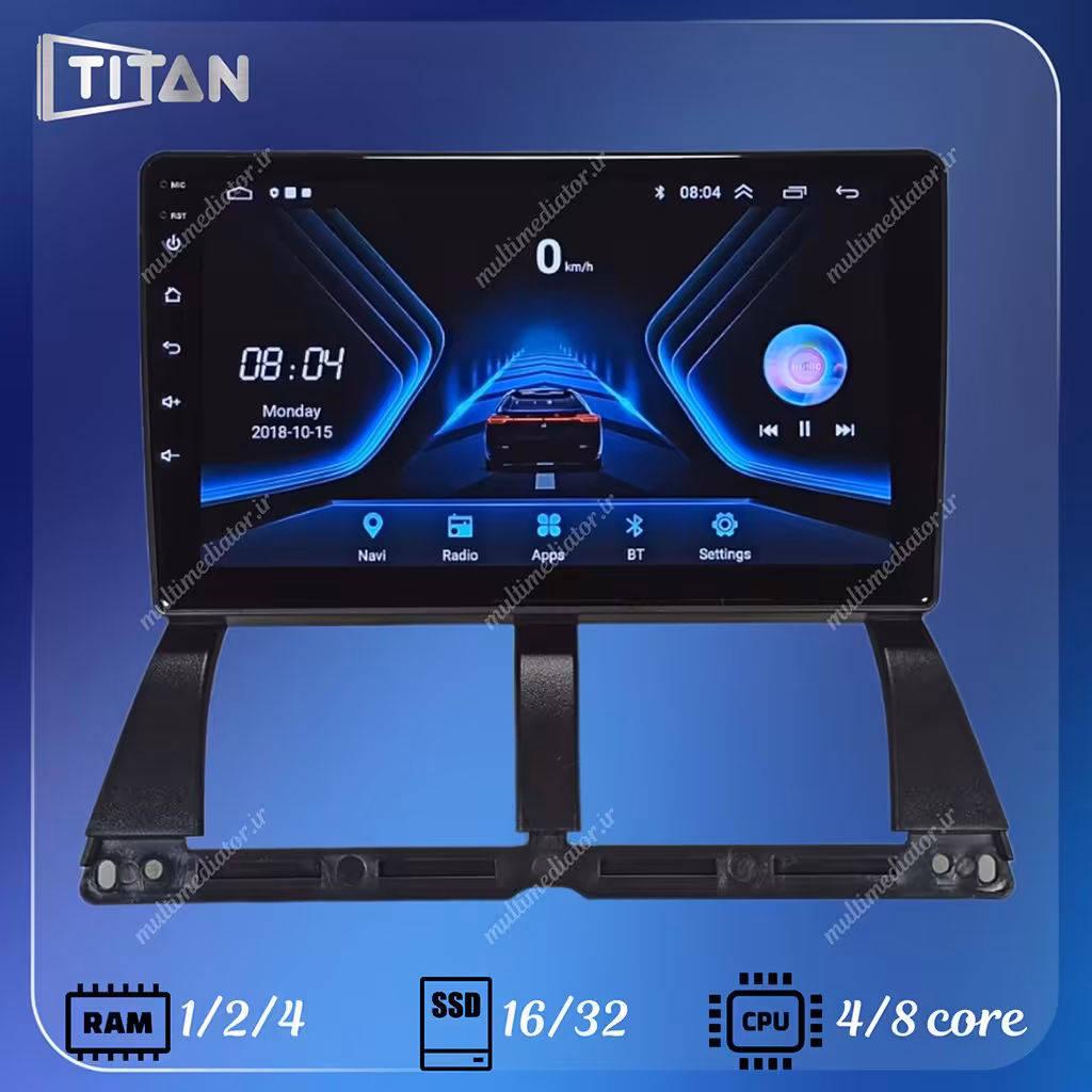 مانیتور اندروید تیبا و تیبا2 (16-2) تیتان با گارانتی یکساله