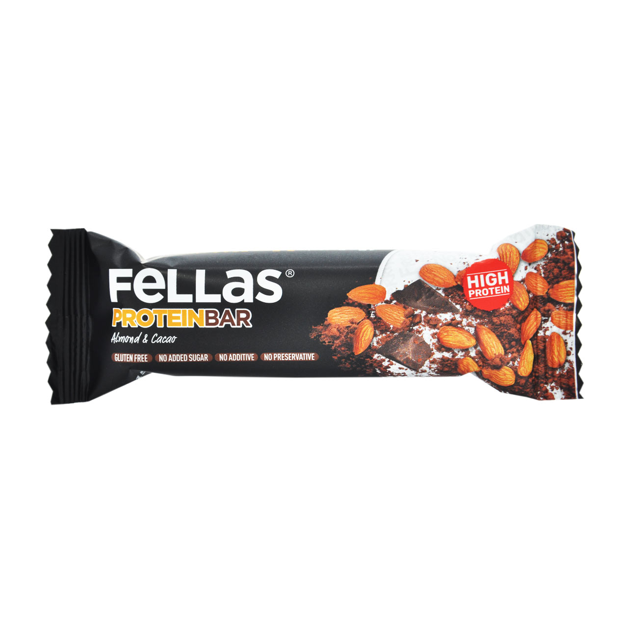 شکلات پروتئین بار بادام فلاس - Fellas