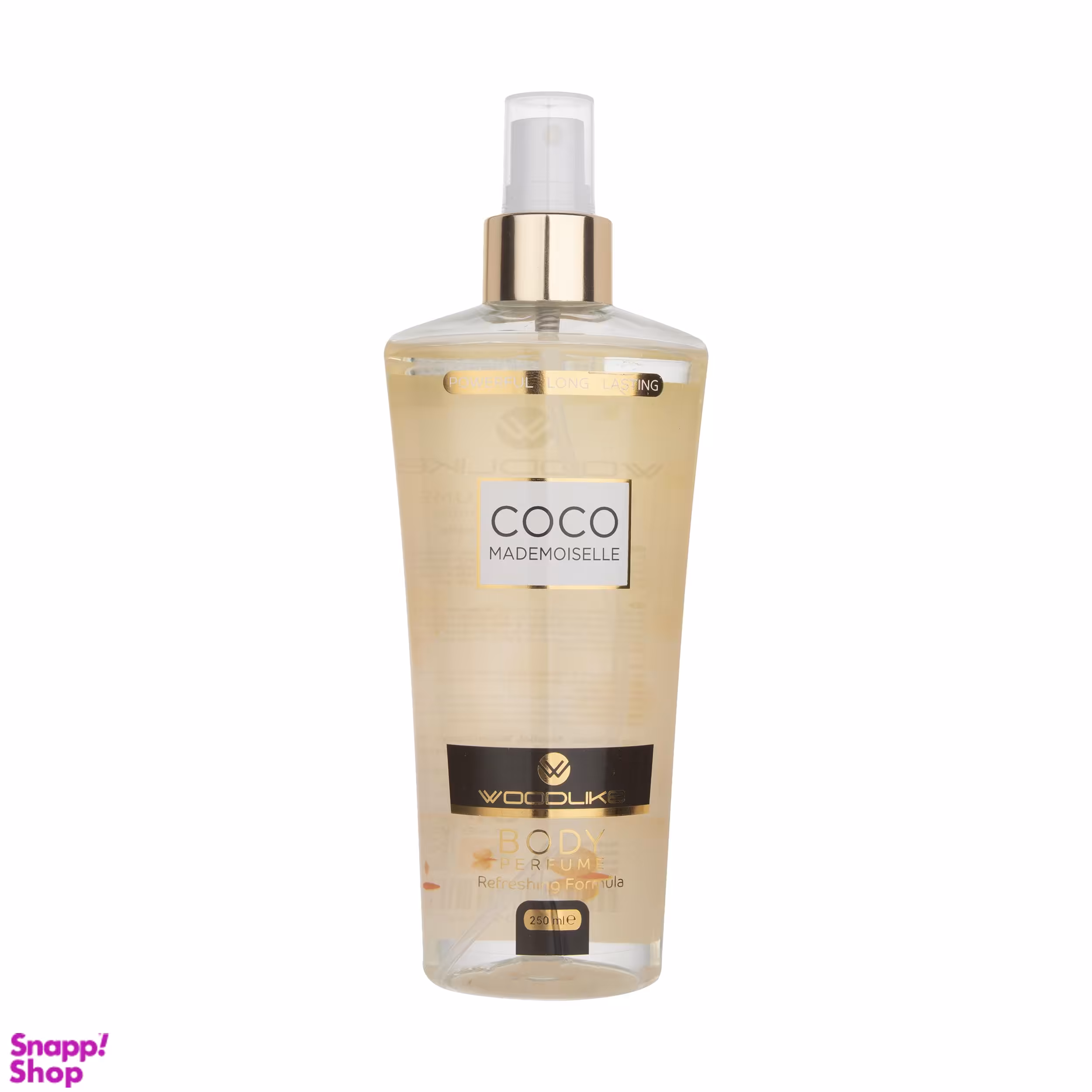 بادی اسپلش زنانه وود لایک (Wood Like) مدل Coco حجم 250 میلی‌ لیتر