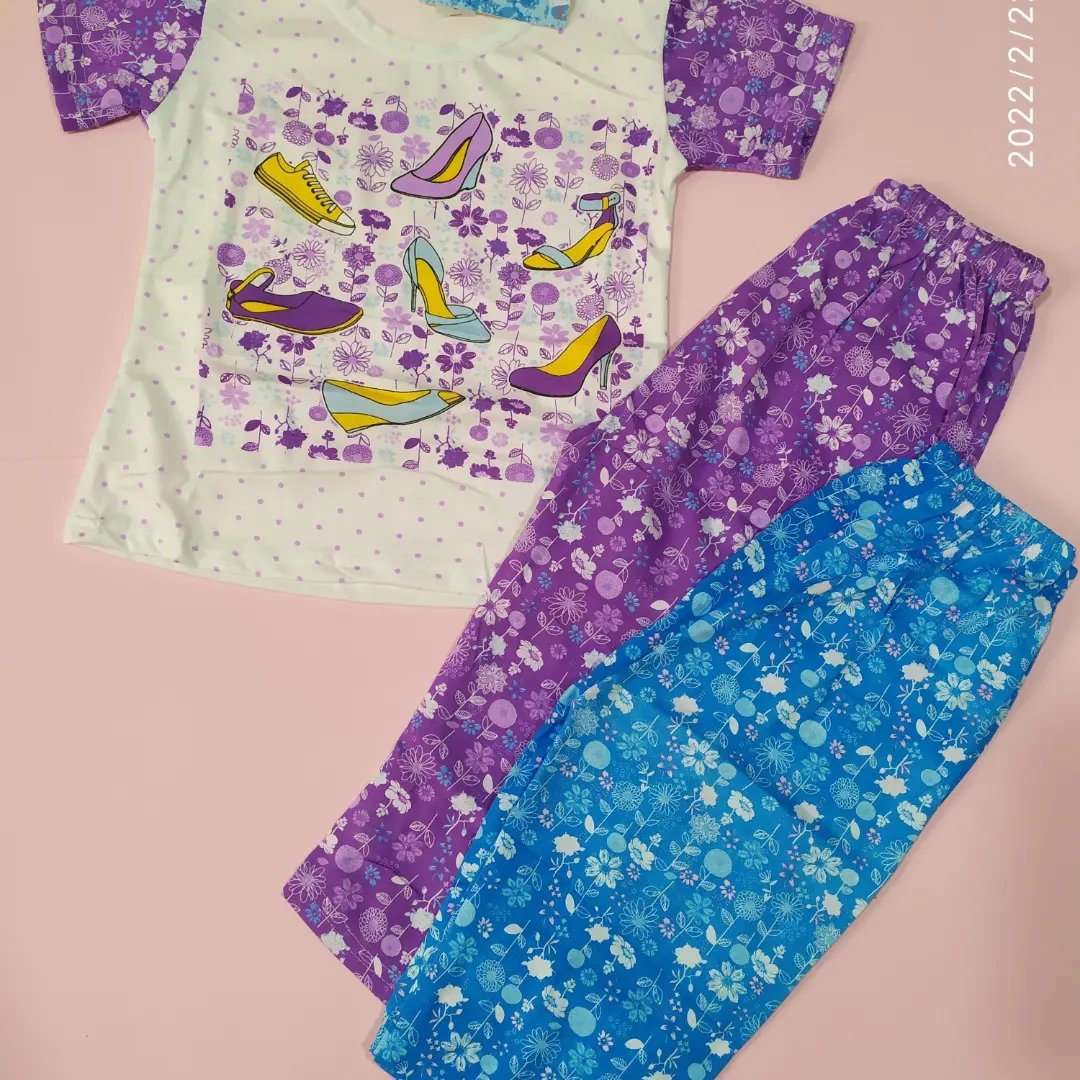 بلوزشلوار طرح کفش   جنس نخی گیاهی    بسیییار نرم و لطیف   سایزبندی اسمال و مدیوم