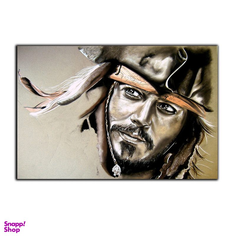 تابلو شاسی بکلیت طرح فیلم دزدان دریایی کارائیب جانی دپ مدل SH-S4131