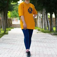 تیشرت پیاده روی زنانه B403 برساد رنگ پرتقالی سایز M