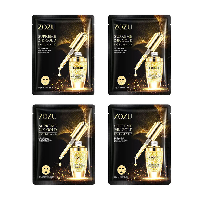 ماسک صورت زوزو مدل طلا وزن 25 گرم مجموعه 4 عددی