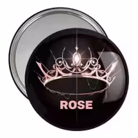 آینه جیبی خندالو مدل رزی گروه بلک پینک Black Pink کد 16722