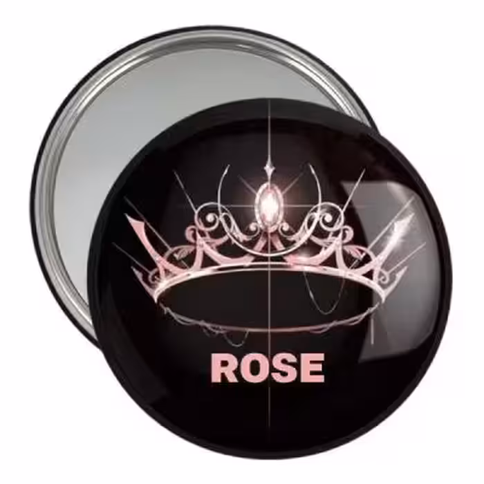آینه جیبی خندالو مدل رزی گروه بلک پینک Black Pink کد 16722