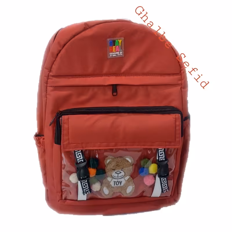 کوله پشتی عروسکی کیف مدرسه خرسی جادار کوله پشتی راهنمایی کوله پشتی ابتدایی کوله پشتی دبیرستان کیف قرمز