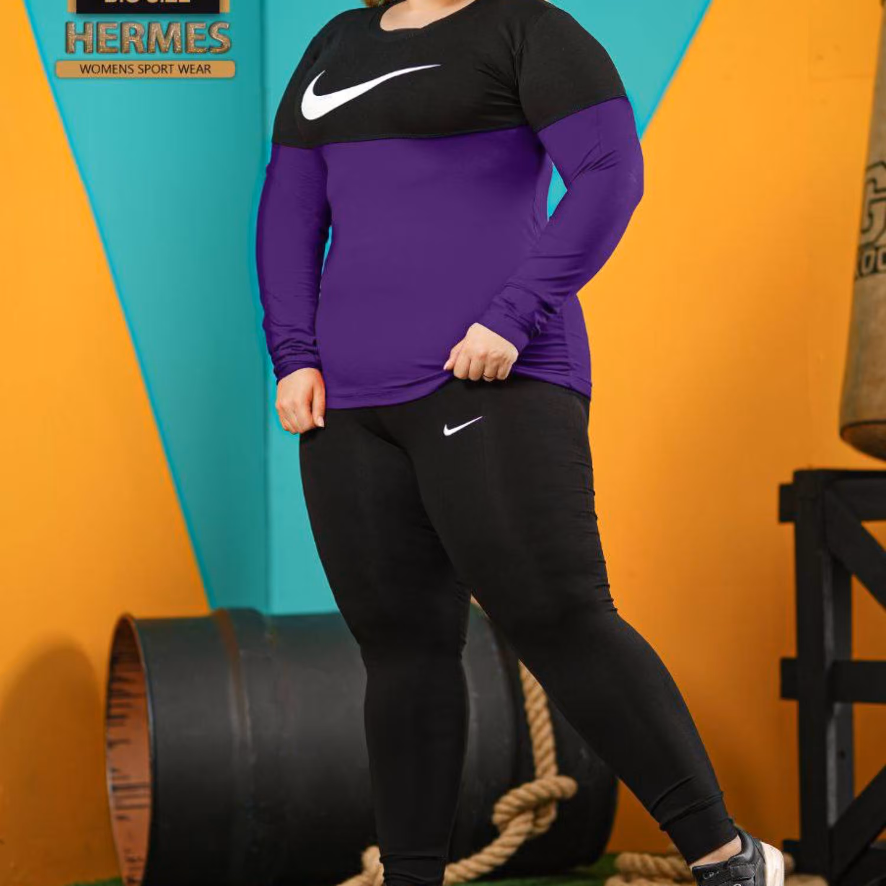 ست بلوز شلوار آستین بلند بزرگ سایز