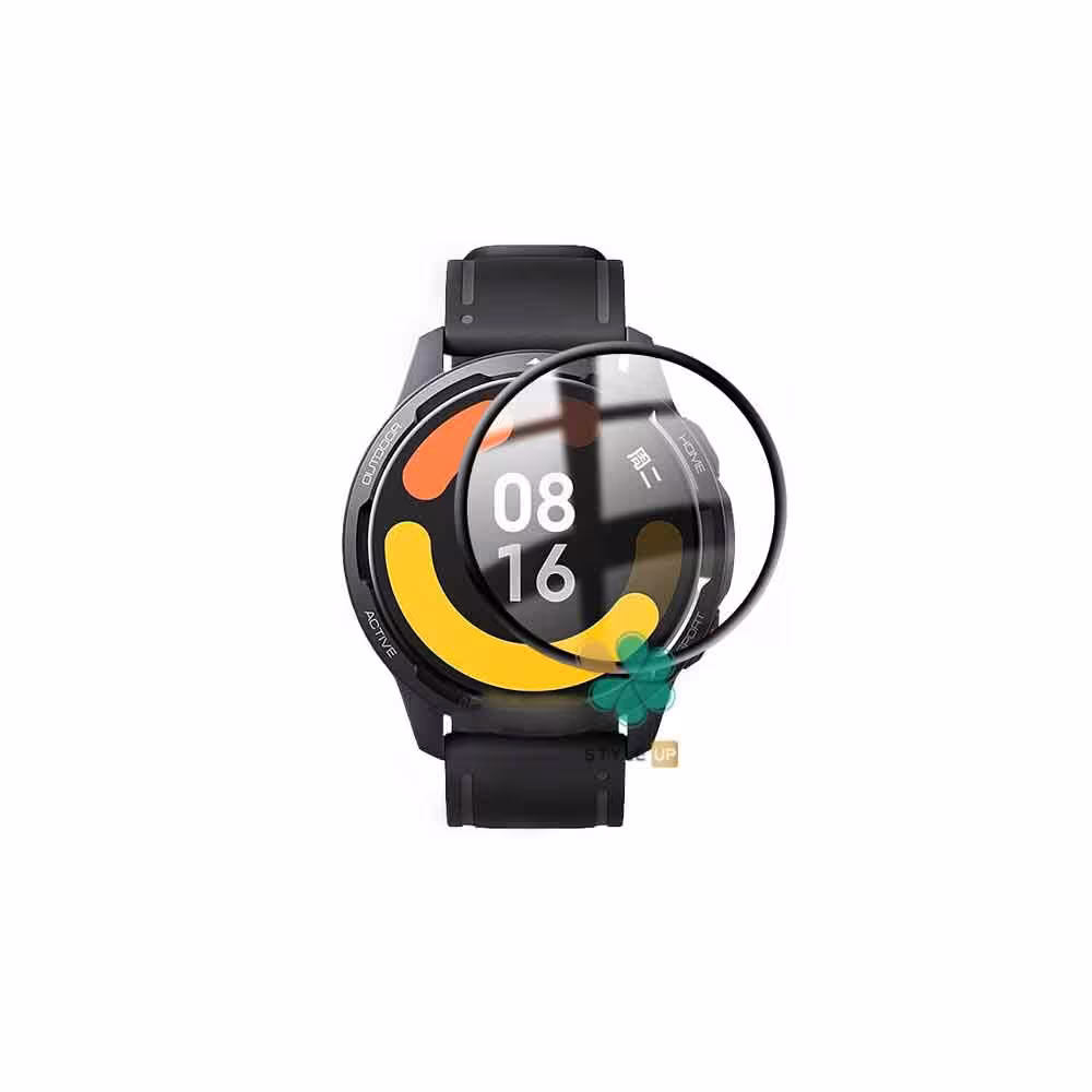 محافظ صفحه ساعت سرامیکی دور مشکی مناسب Xiaomi Watch S1 Active