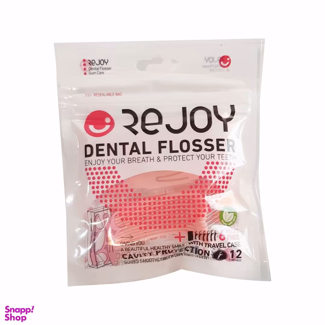 نخ دندان نعنایی ریجوی مدل کمانی بسته 12 عددی