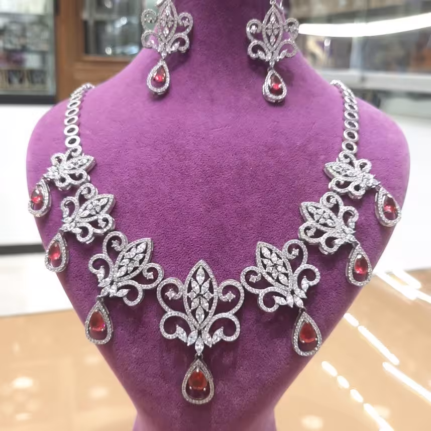 سرویس نقره جواهری خاص و تک