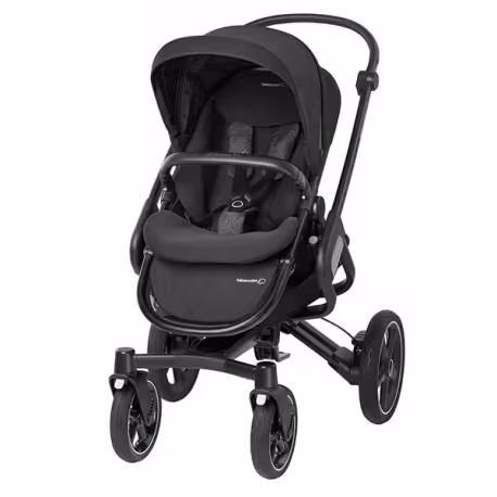 کالسکه مکسی کوزی مدل نووا  4 چرخ مدل نووا مکسی کوزی رنگ مشکی جدید 2022   با صندلی روبه مادر و نصب کریر و کریکات بر روی کالسکه و کاور اب باران و اداپتور نصب    maxicosi / nova 4w