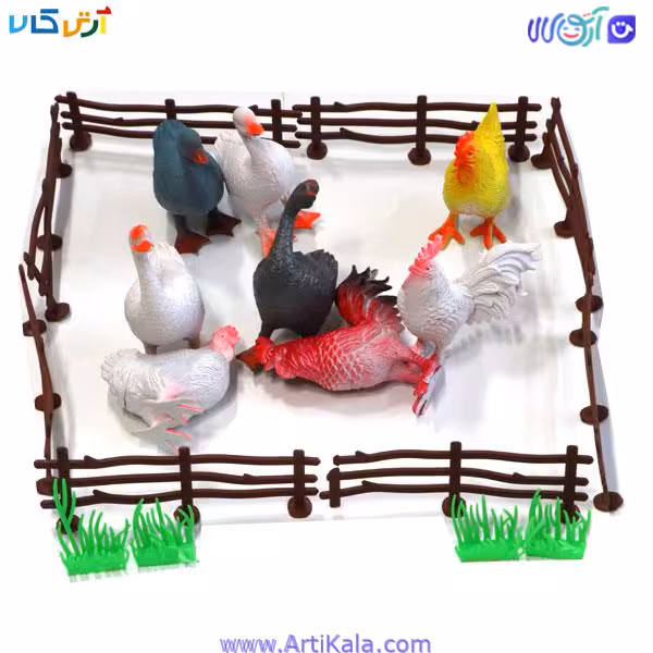 اسباب بازی فیگور پرندگان مزرعه
