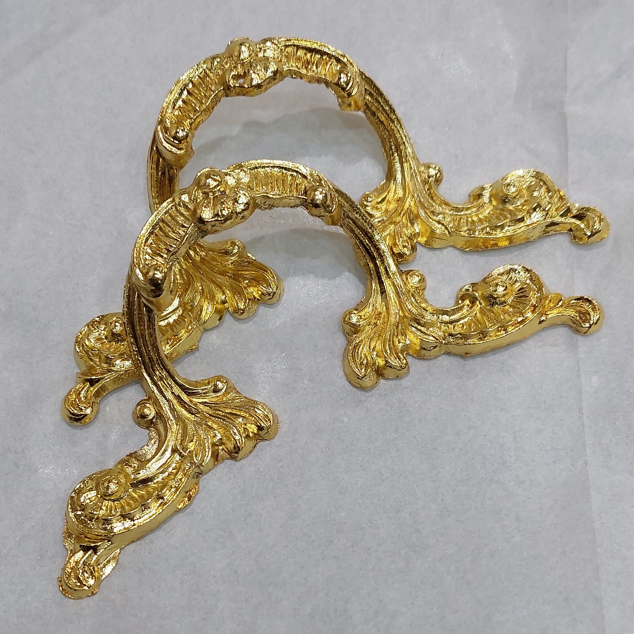  دسته سلطانی آبکاری طلایی(یک جفت)