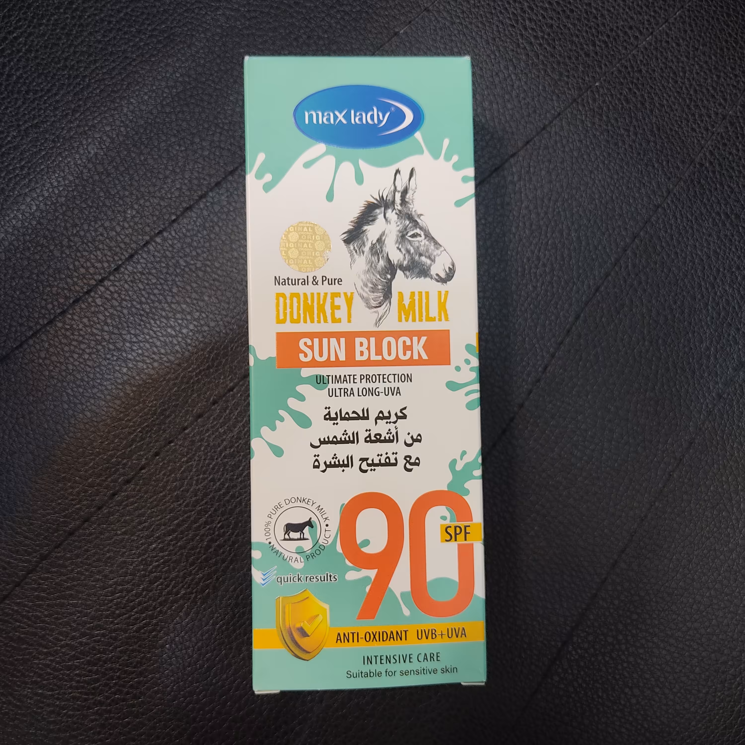 ضد افتاب شیر الاغ اصلی درجه یک spf 90