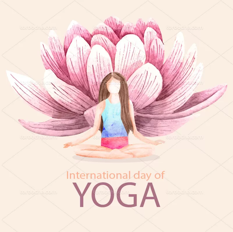 وکتور یوگا | گرافیک با طعم تربچه