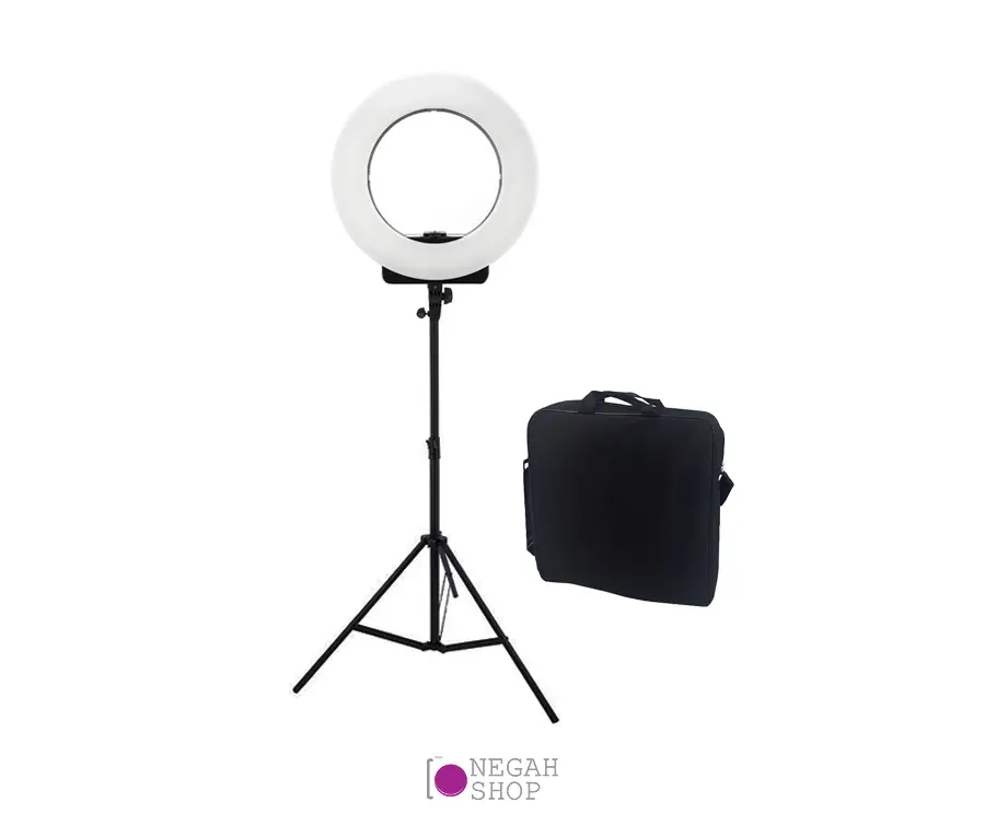 کیت رینگ لایت عکاسی Milook Ring Light FE 580 III با صفحه نمایش و سه پایه