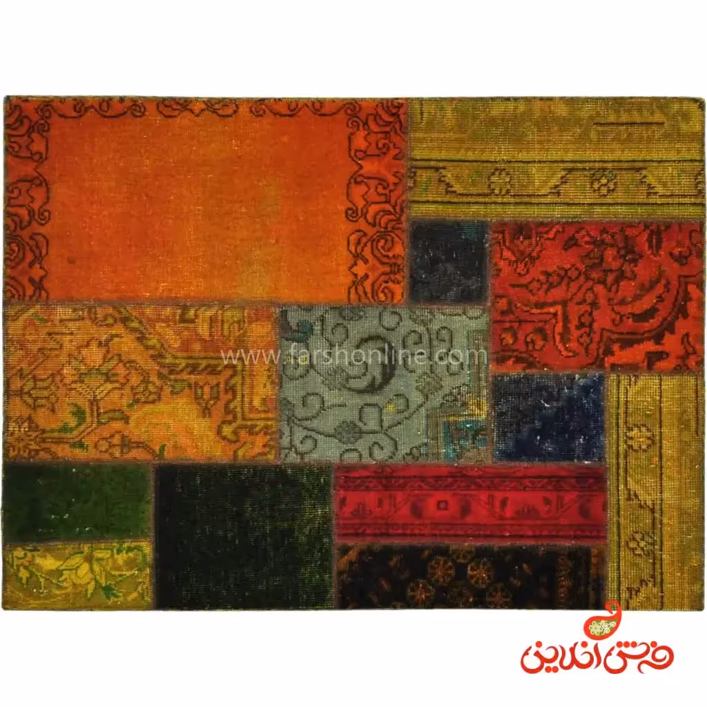 فرش دستباف کلاژ کد 5122