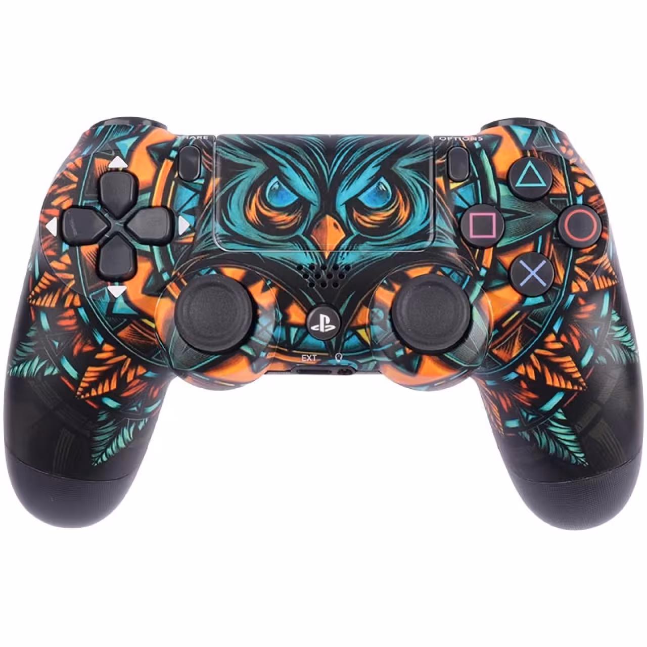 دسته بازی بی سیم سونی Dualshock 4 High Copy درجه یک طرح The Owl مناسب برای PS4