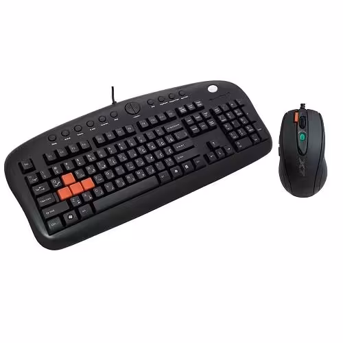 کیبورد و ماوس مخصوص بازی ای فورتک مدل KX2810