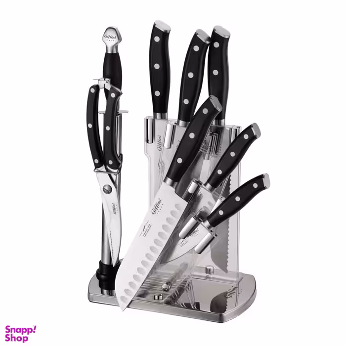 سرویس چاقو آشپزخانه 9 پارچه جی فی نی مدل G-A-01