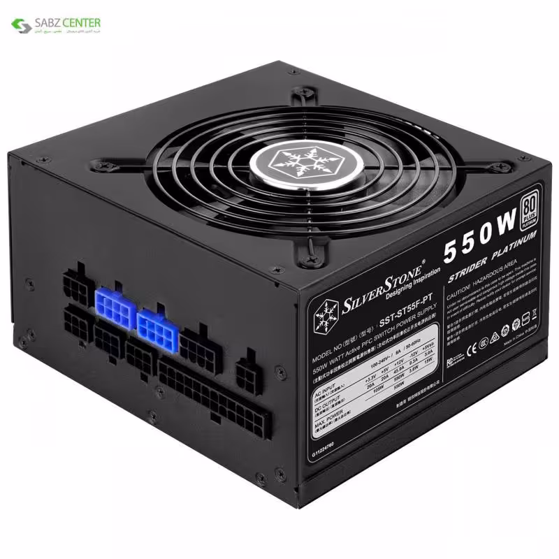 منبع تغذیه کامپیوتر سیلوراستون Strider-Platinum-SST-ST55F-PT